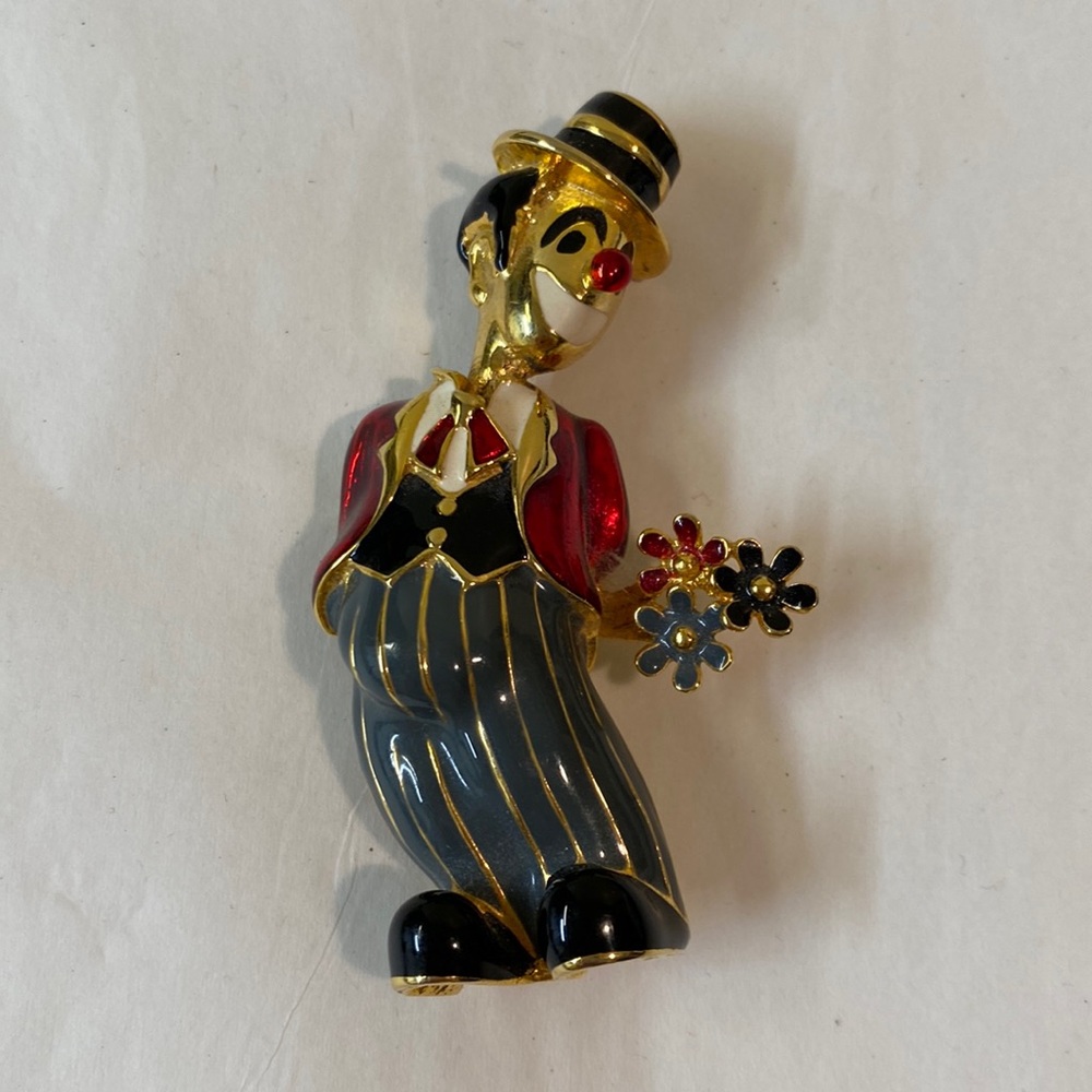 Vintage clown pin